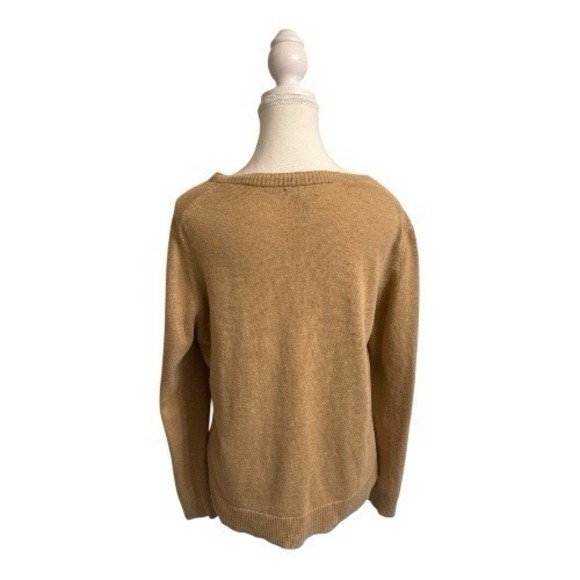 Gap Women's XL Button Front Cardigan Sweater Camel Beige Soft Knit - Picture 4 of 6